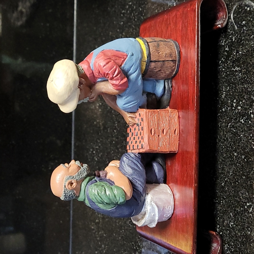 Let's Play Checkers Figurine